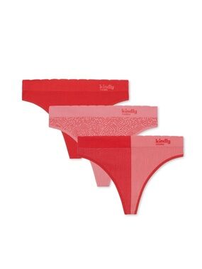 Kindly Yours Sustainable Seamless Thong Underwear 3 Pack